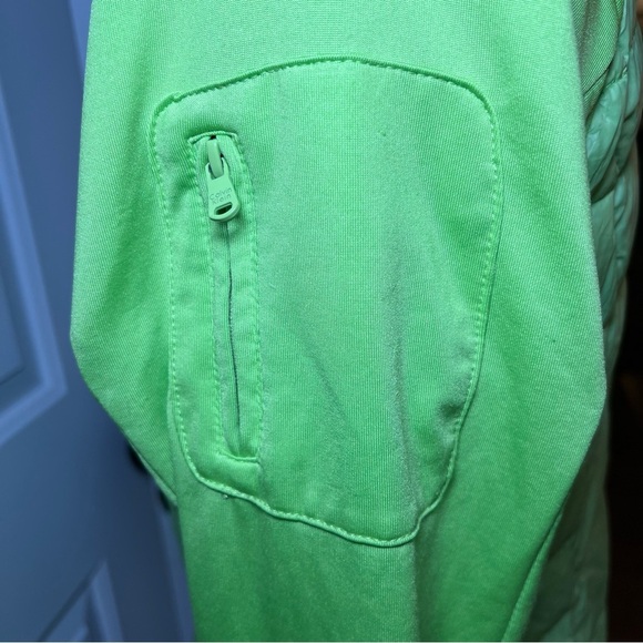 Calvin Klein Performance Lime Green Duck Down Lightweight Puffer Jacket Medium - Picture 5 of 12